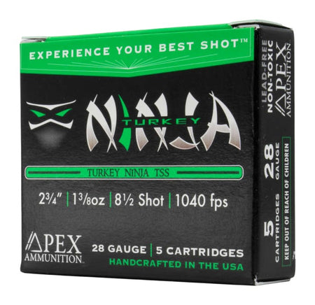 Apex 28 Gauge Turkey Tss Ninja #8.5 1-3/8 oz 2.75 in 5/Box
