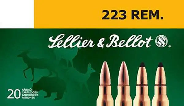Sellier and Bellot .223 Remington Rifle Soft Point 55 Grain 20/Box