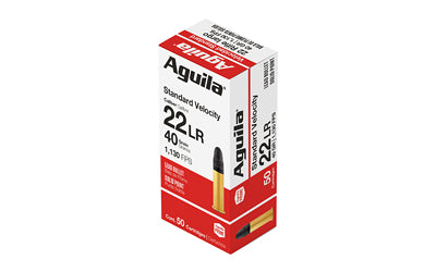 Aguila .22 Long Rifle Standard Velocity Lead Solid Point 40 Grain 2000/Box
