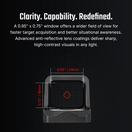 Osight C 3 MOA Dot & 32 MOA Circle Multi-Reticle System Red Dot