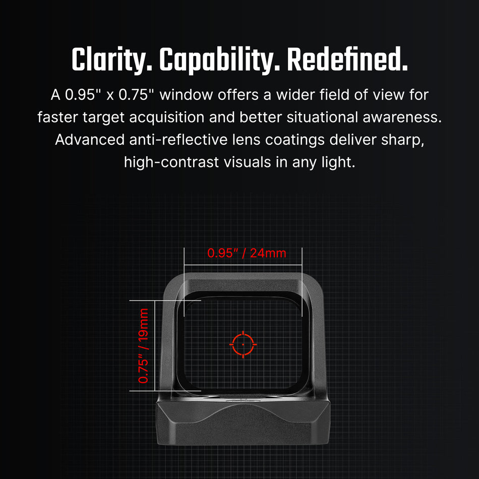 Osight C 3 MOA Dot & 32 MOA Circle Multi-Reticle System Red Dot