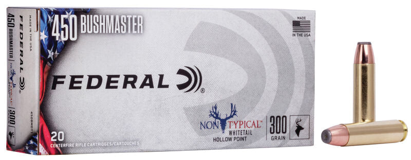 Federal .450 Bushmaster Non-Typical Whitetail Jacketed Hollow Point 300 Grain 20/Box