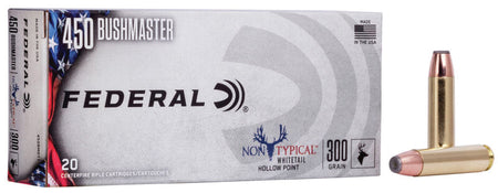 Federal .450 Bushmaster Non-Typical Whitetail Jacketed Hollow Point 300 Grain 20/Box