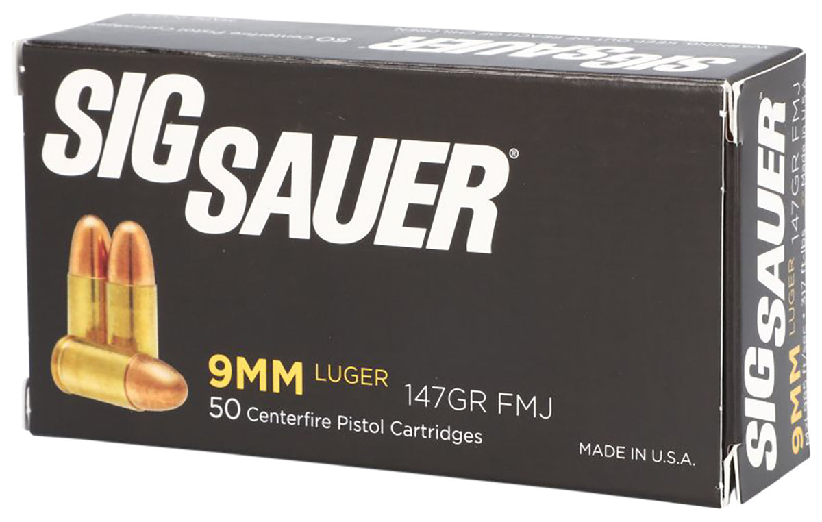 Sig Sauer 9mm Luger / Parabellum Elite Performance Full Metal Jacket 147 Grain 50/Box