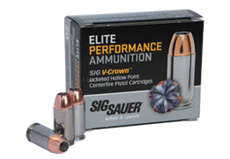 Sig Sauer .45 ACP/Auto Elite Performance V Crown Jacketed Hollow Point 230 Grain 50/Box