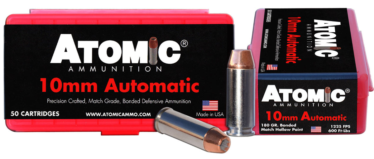Atomic 10mm Auto Precision Craft Bonded Match Hollow Point 180 Grain 50/Box