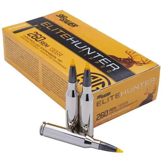 Sig Sauer .260 Remington Hunting Controlled Expansion Tip (CET) Ballistic Tip 130 Grain 20/Box