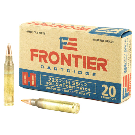 Frontier Cartridge .223 Remington Lake City Military Grade Hollow Point Match 55 Grain 20/Box