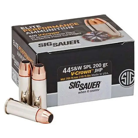 Sig Sauer .44 S&W Special  Jacketed Hollow Point 200 Grain 20/Box