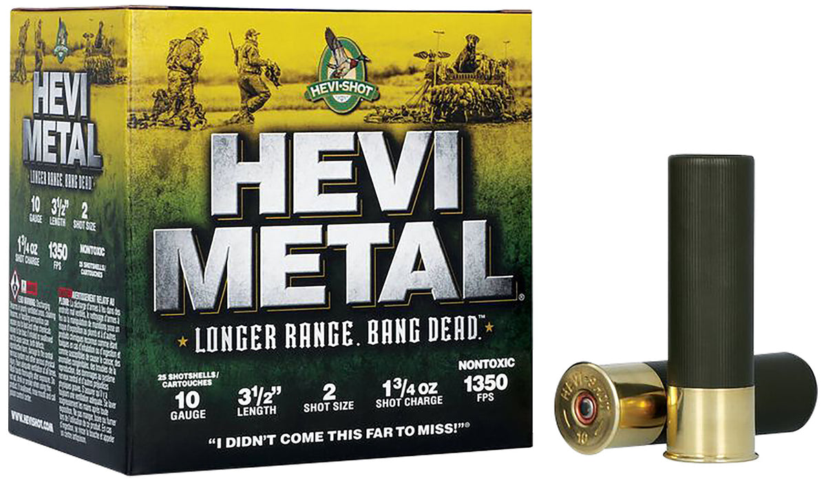 HEVI-Shot 10 Gauge HEVI-Metal Longer Range #2 1-3/4 oz 3.5 in 25/Box