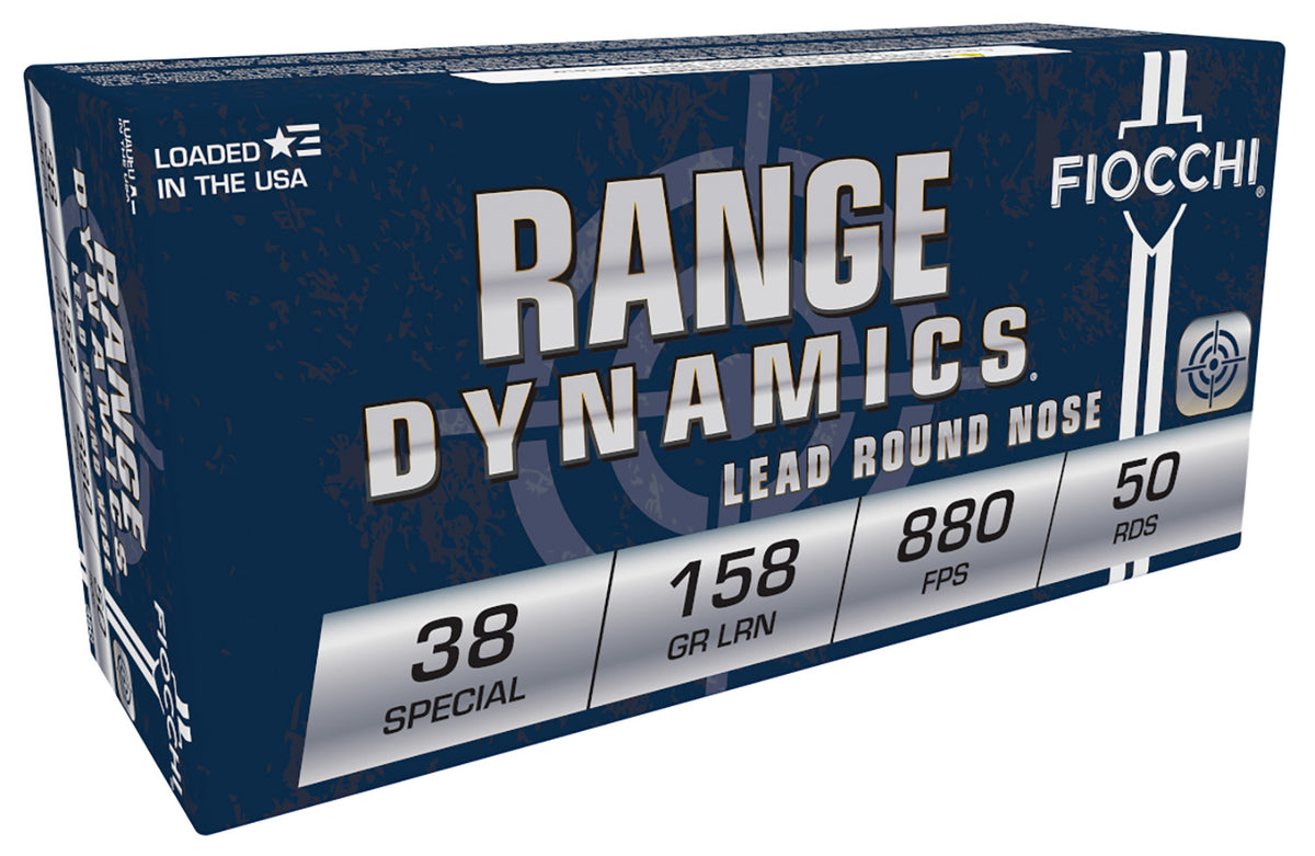 Fiocchi .38 Special Range Dynamics Lead Round Nose 158 Grain 50/Box