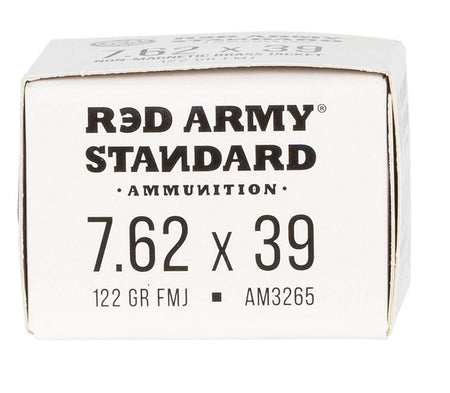 Red Army Standard 7.62x39mm Boat Tail Full Metal Jacket Boat Tail 122 Grain 20/Box