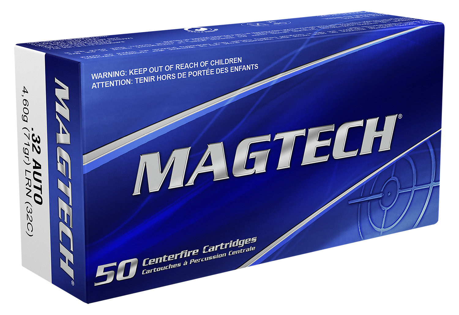 Magtech .32 ACP Range/Training Lead Round Nose 71 Grain 50/Box
