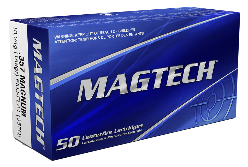 Magtech .357 Magnum Range/Training Full Metal Jacket Flat Point 158 Grain 50/Box [Item 723]
