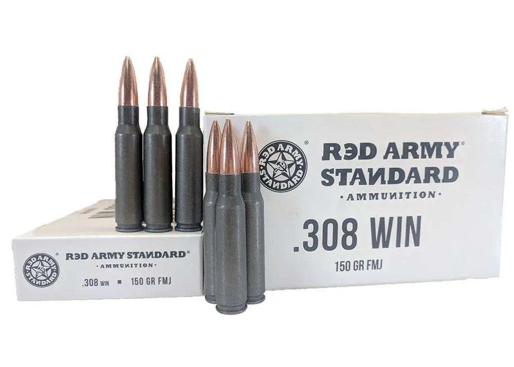 Century Arms .308 Win / 7.62x51mm RED ARMY STANDARD Target Shooting Full Metal Jacket 150 Grain 20/Box