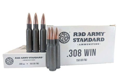 Century Arms .308 Win / 7.62x51mm RED ARMY STANDARD Target Shooting Full Metal Jacket 150 Grain 20/Box
