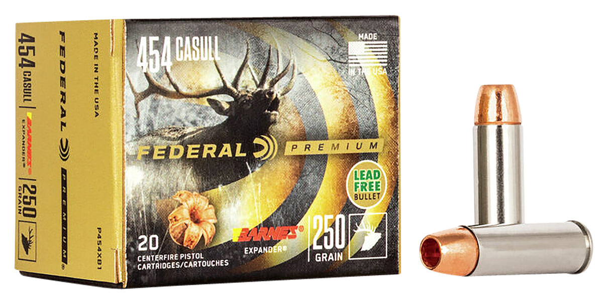 Federal .454 Casull Premium XPB Barnes Expander BRX 250 Grain 20/Box