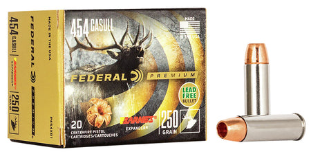Federal .454 Casull Premium XPB Barnes Expander BRX 250 Grain 20/Box