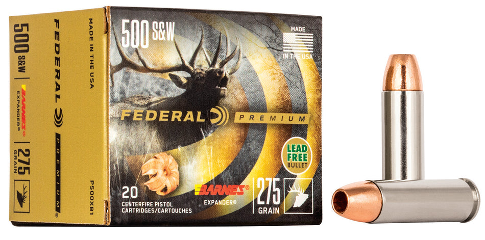 Federal .500 S&W Mag Premium XPB Barnes Expander BRX 275 Grain 20/Box