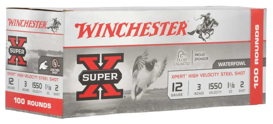 Winchester 12 Gauge XPERT STEEL HIgh Velocity Value Pack #2 1-1/8 oz 3 in 100/Box