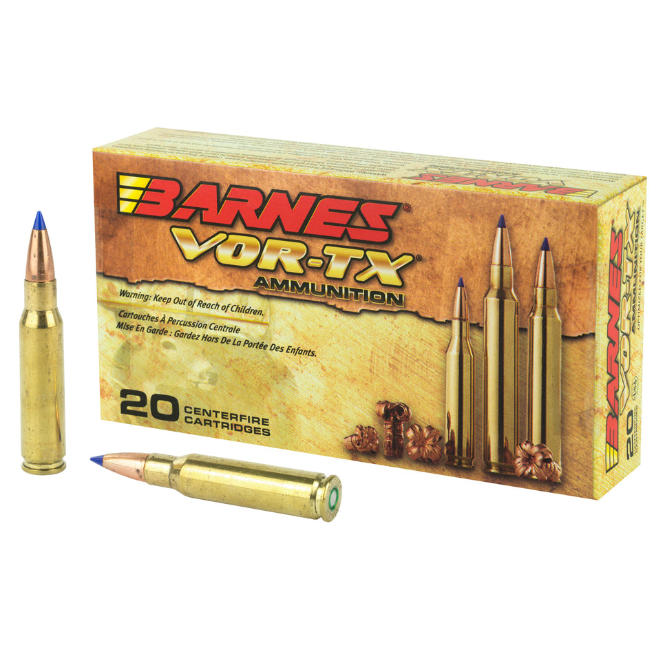 Barnes .308 Win / 7.62x51mm VOR-TX Tipped TSX Boat Tail 130 Grain 20/Box