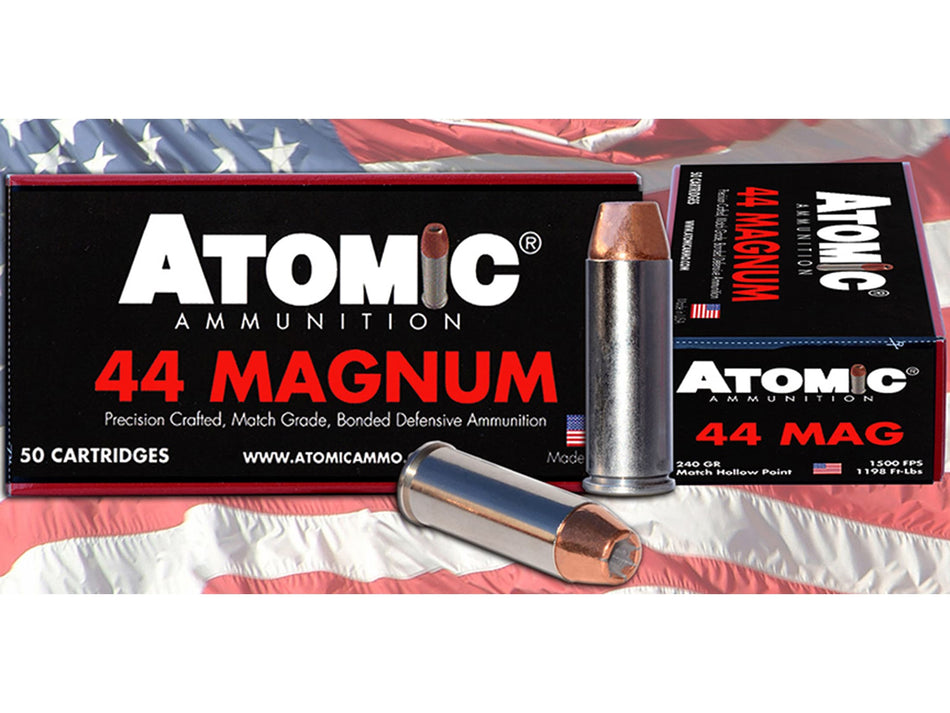 Atomic .44 Magnum Precision Craft Bonded Match Hollow Point 240 Grain 50/Box