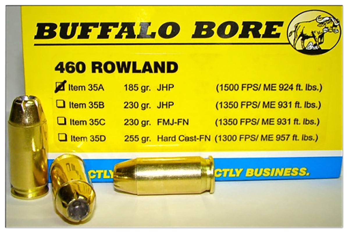 Buffalo Bore .460 Rowland Personal Defense Jacketed Hollow Point 185 Grain 20/Box