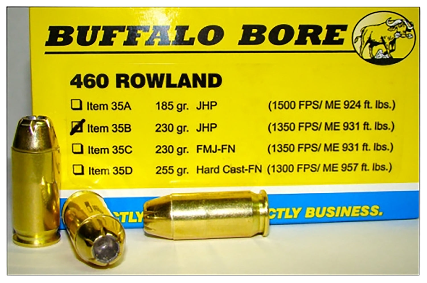 Buffalo Bore .460 Rowland Personal Defense Jacketed Hollow Point 230 Grain 20/Box