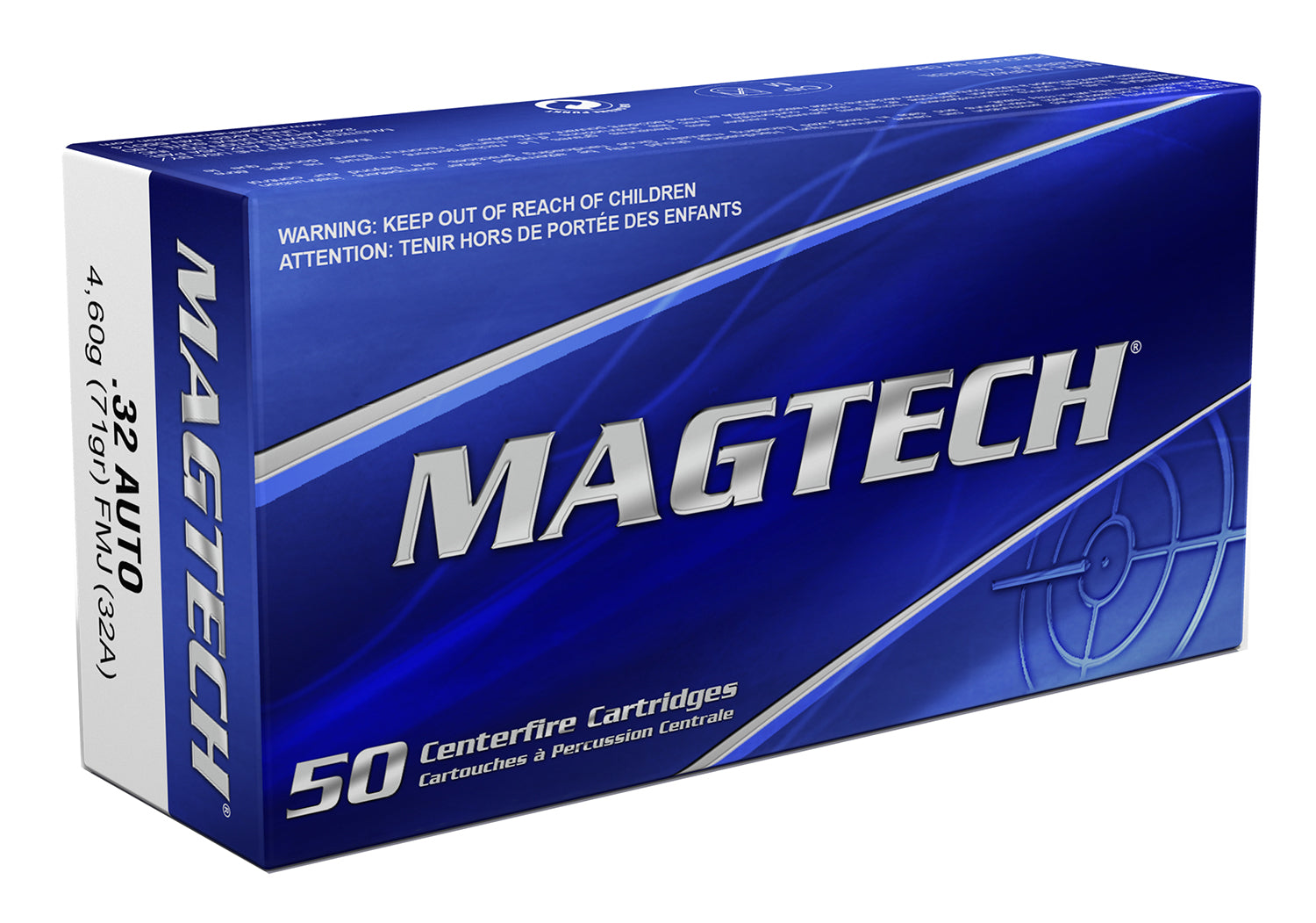 Magtech .32 ACP Sport Shooting Range/Training Full Metal Jacket 71 Grain 50/Box
