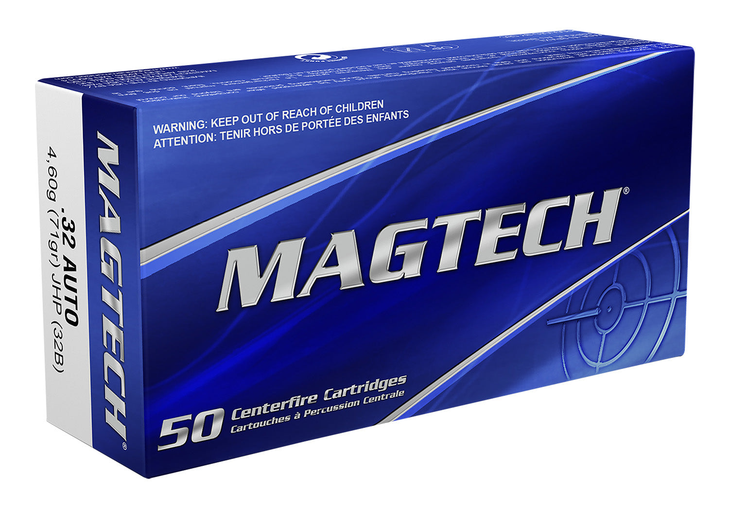 Magtech .32 ACP Range/Training Jacketed Hollow Point 71 Grain 50/Box