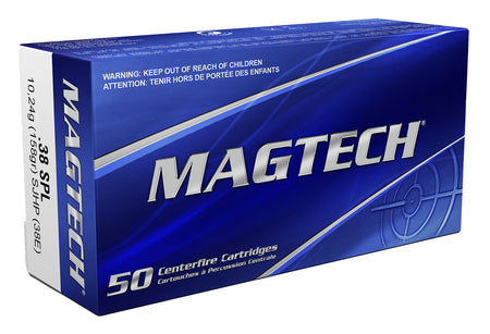 Magtech .38 Special Range/Training Semi Jacketed Hollow Point 158 Grain 50/Box