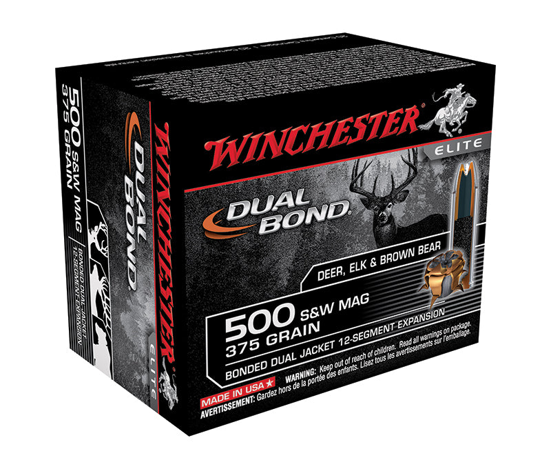 Winchester .500 S&W Mag Hollow Point Jacketed Hollow Point 375 Grain 20/Box