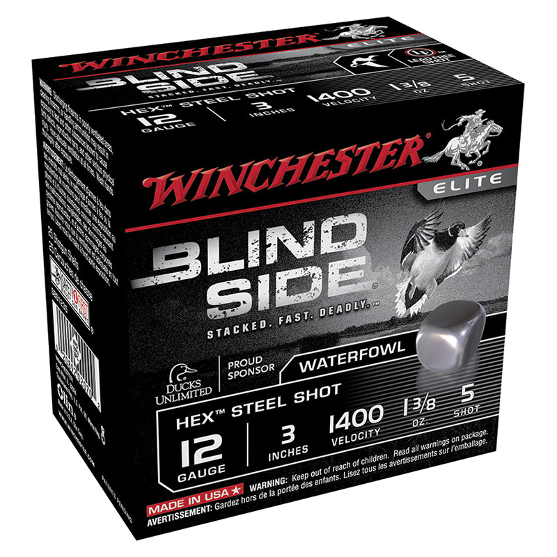 Winchester 12 Gauge BLIND SIDE Hunting #5 1-3/8 oz 3 in 25/Box