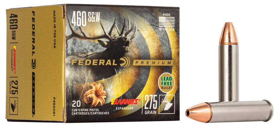 Federal .460 S&W Mag Premium XPB Barnes Expander BRX 275 Grain 20/Box