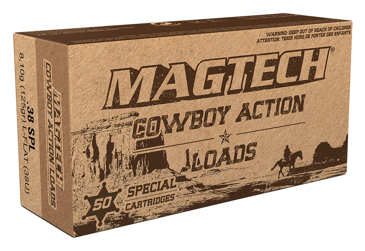 Magtech .38 Special Cowboy Action Lead Flat Nose 125 Grain 50/Box