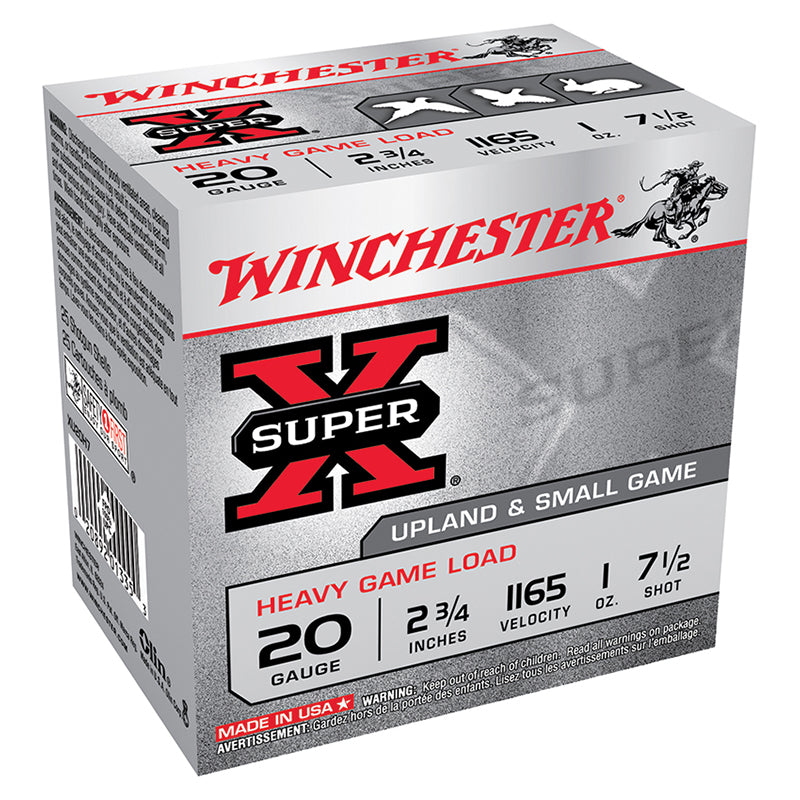 Winchester 20 Gauge  #7.5 1 oz 2.75 in 250/Box [Item 8048]
