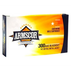 ARMSCOR .300 AAC Blackout 147 gr Full Metal Jacket (FMJ)