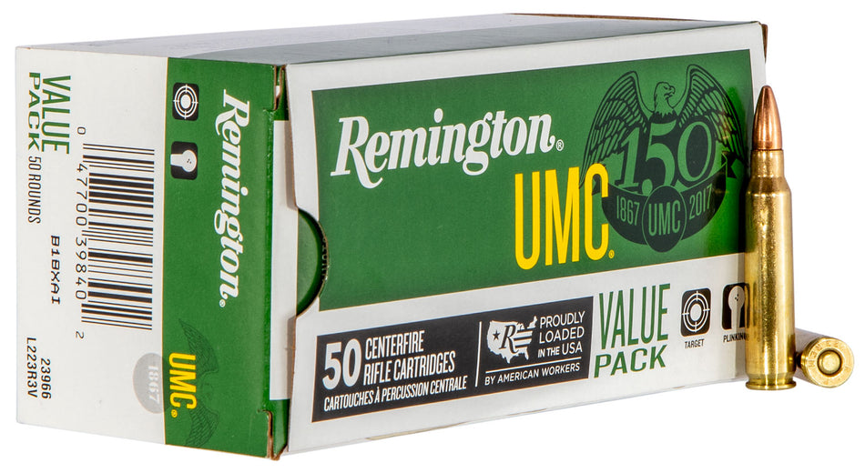Remington .223 Remington UMC Value Pack Full Metal Jacket 55 Grain 50/Box