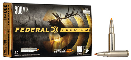 Federal .308 Win / 7.62x51mm Premium Trophy Bonded Tip 180 Grain 20/Box