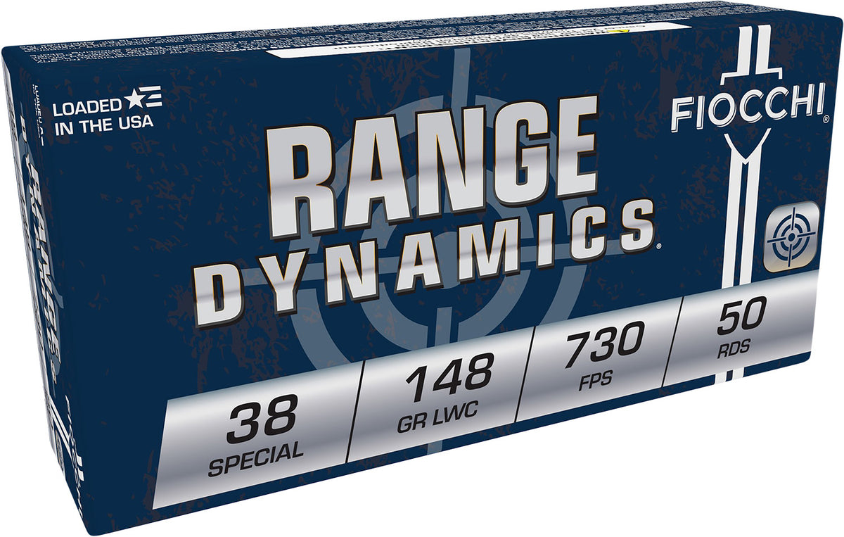 Fiocchi .38 Special Range Dynamics Lead Wadcutter 148 Grain 50/Box