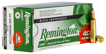 Remington .22-250 Remington UMC Value Pack Jacketed Hollow Point 45 Grain 40/Box