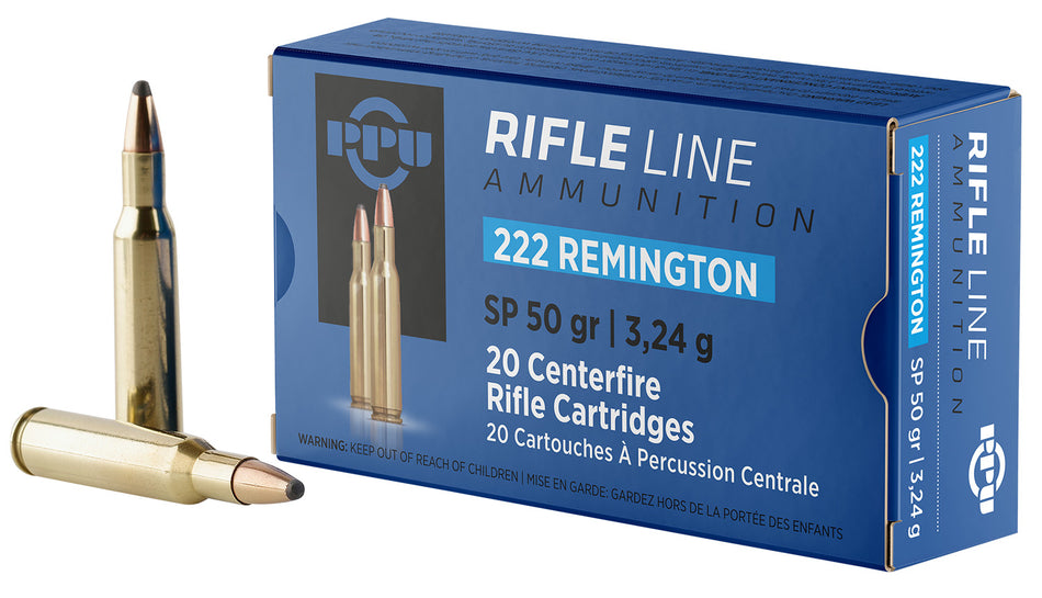 Prvi Partizan .222 Remington Rifle Soft Point 50 Grain 20/Box