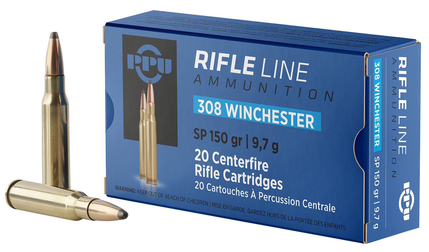 Prvi Partizan .308 Win / 7.62x51mm Rifle Soft Point 150 Grain 20/Box [Item 1694]