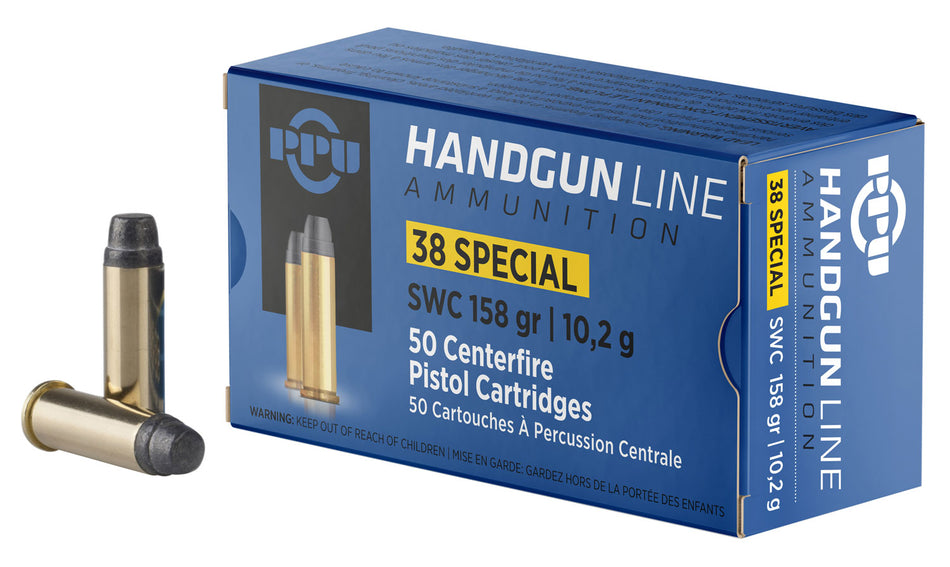 Prvi Partizan .38 Special Handgun Semi Wadcutter 158 Grain 50/Box