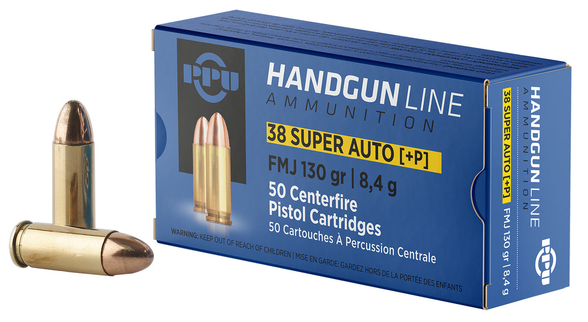 Prvi Partizan .38 Super +P Full Metal Jacket 130 Grain 50/Box