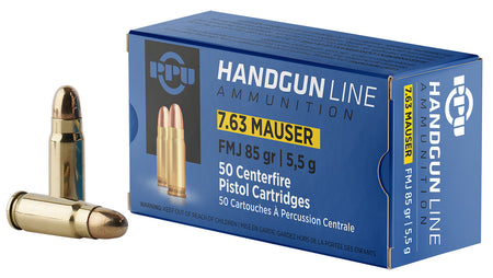 Prvi Partizan 7.63x25mm Mauser Rifle Full Metal Jacket 85 Grain 50/Box