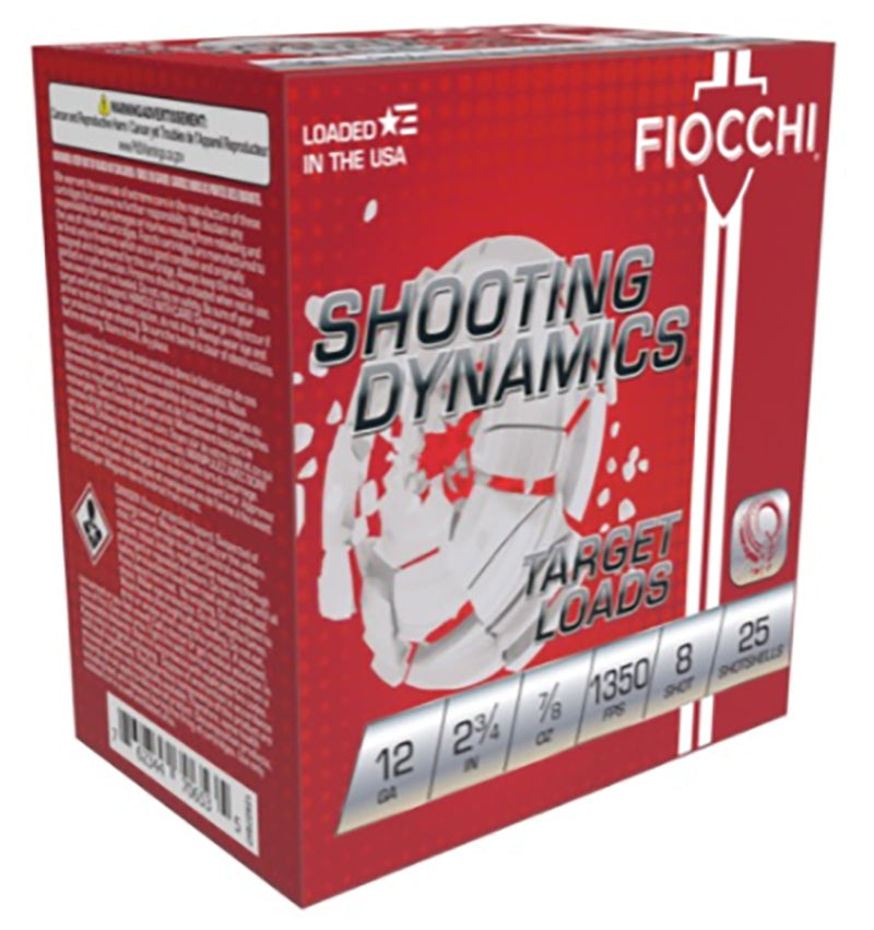 Fiocchi 12 Gauge  #8 7/8 oz 2.75 in 250/Box