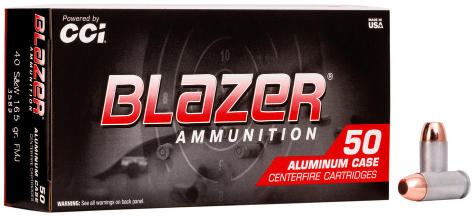 Blazer .40 S&W Aluminum Total Metal Jacket 165 Grain 50/Box