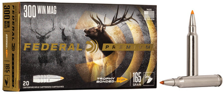 Federal .300 Winchester Mag Premium Trophy Bonded Tip 165 Grain 20/Box