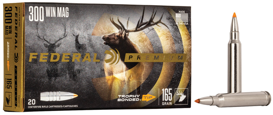 Federal .300 Winchester Mag Premium Trophy Bonded Tip 165 Grain 20/Box